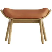 UMAGE The Reader Pouf Oak | Dunes rust - Leather