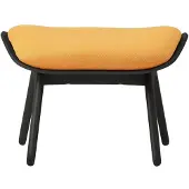 UMAGE The Reader Pouf black oak | Tangerine - Textile