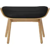 UMAGE The Reader Pouf Oak | Black - Leather