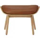 UMAGE The Reader Pouf Oak | Cognac - Leather