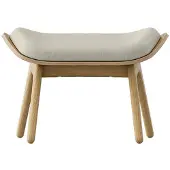 UMAGE The Reader Pouf Oak | White sands - Textile