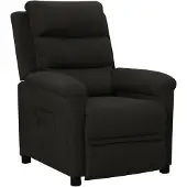 vidaXL Fauteuil relax noir tissu