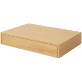 New Works Mass Table Basse Large With drawer | Oak