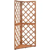 vidaXL Treillis d'angle 50x50x145 cm Bois de sapin massif