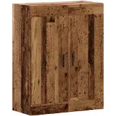 vidaXL Armoire murale imitation vieux bois 69,5x34x90 cm Bois composite
