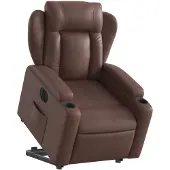 vidaXL Fauteuil relax releveur électrique marron similicuir