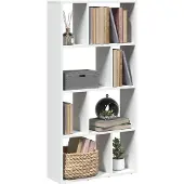 vidaXL Bibliothèque Blanc 60x20x120 cm Bois d'ingénierie