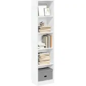 vidaXL Bibliothèque blanc 40x24x176 cm bois d'ingénierie