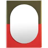 Petite Friture Wander Moyen Miroir Vermilion | Khaki