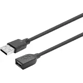 VivoLink PROUSBAAF20 - câble USB (20 m, USB A, USB A, 2.0, mâle / femelle, noir, transparent)