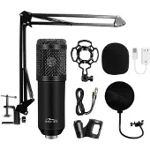 Media tech Mt397k Microphone Argenté