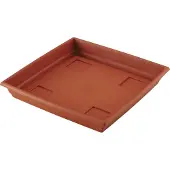 Hega hogar Lima Soucoupe Cachepot Carre Terracotta31cm (lot de 12)