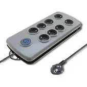 Qoltec 50162 surge protector Grey 8 AC outlet(s) 230 V 2.5 m