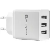 EverActive SC-300 mobile device charger Universal White DC Fast charging Indoor