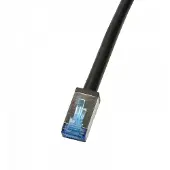 Logilink CQ7093S Outdoor PE Patchkabel CAT.6A S/FTP, schwarz, 10,0m