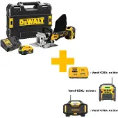 DeWalt Fraiseuse à lamelles XR 18V 5.0 Ah - 2 batterie, chargeur - DCW682P2-QW