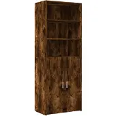 vidaXL Highboard chêne fumé 70x42,5x185 cm Bois composite