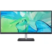 Acer CB343CUR computer monitor 86.4 cm (34") 3440 x 1440 pixels UltraWide Quad HD LED Black, Silver