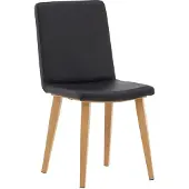Ebuy24 Today chaise de salle à manger Simili cuirPolyuréthanenoir, naturel