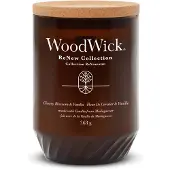 Woodwick Renew Cherry Blossom & Vanilla bougie parfumée avec mèche en bois 368 g