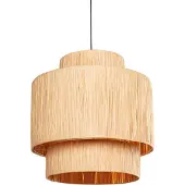 Beliani Lampe suspendue Rafia Natural Magech