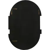 Beliani Miroir MICHERY Noir