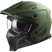 LS2 OF606 Drifter Solid Mat Military Vert 06 Casque Multi Taille XS