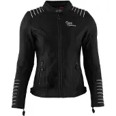 Rusty Stitches Amanda Veste en cuir de moto pour dames