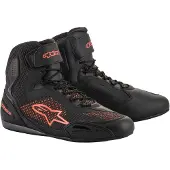 Alpinestars Faster 3 Rideknit, chaussures ,Noir/Rouge Néon ,8.5 US