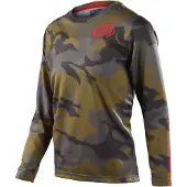 Troy Lee Designs Flowline Spray Camo Maillot vélo jeunesse