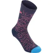 Alpinestars Chaussettes Drop 15 Dark Navy Coral