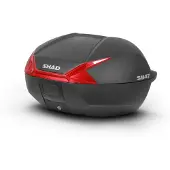 Shad Topcase SH47 Carbonlook Cover RED, CACHE LOOK CARBONE noir