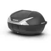 Shad Topcase SH47 Carbonlook Cover RED, CACHE LOOK CARBONE blanc
