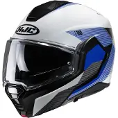 HJC i100 Beston MC2 Casque Modulable Blanc/Bleu/Noir XS unisex