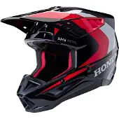 Alpinestars Casque Honda S-M5 ECE 22.06 Black Red Glossy