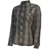 GMS Jaguar Femme Chemise de Moto Noire Olive Taille XS