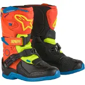 Alpinestars Bottes Tech 3S Enfant Orange Fluo Enamel Blue Yel Fl