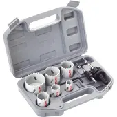 Bosch Set de scies-cloches Bosch HSS Bimétall de 9 pièces pour projets DIY