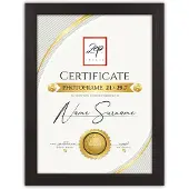Zep V4721B Certificat Noir 21x29,7 cm