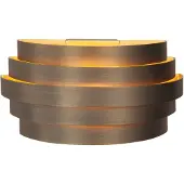 Highlight Applique murale design Scudo Bronze cuivré avec or 25cm