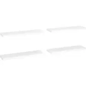 vidaXL Étagères murales flottantes 4 pcs blanc 90x23,5x3,8 cm MDF