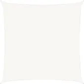 vidaXL Voile d'ombrage 160 g/m² Blanc 6x6 m PEHD