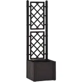 vidaXL Lit surélevé de jardin treillis système d'arrosage Anthracite