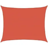 vidaXL Voile d'ombrage 160 g/m² Terre cuite 6x7 m PEHD