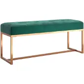 vidaXL Banc Vert foncé 110x36x45 cm Velours