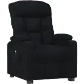 vidaXL Fauteuil relax électrique noir tissu