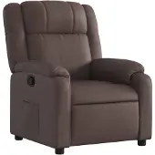 vidaXL Fauteuil relax brun similicuir