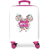 Disney pour fille. 3051721 Etui cabine Minnie rigide 55cm Sunny Day Fleurs Fuchsia -38x55x20cm (OSFA), Casuel, Rose, Synthétique, ABS/P