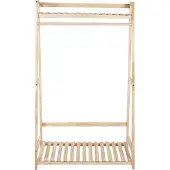 Beliani Porte-manteau en bois clair BAKER