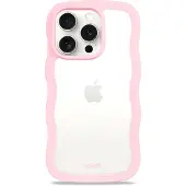 Holdit Coque Wavy Apple iPhone 14 Pro - Transparent / Pink